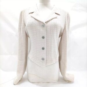 CHANEL wool tweed light pink Jacket